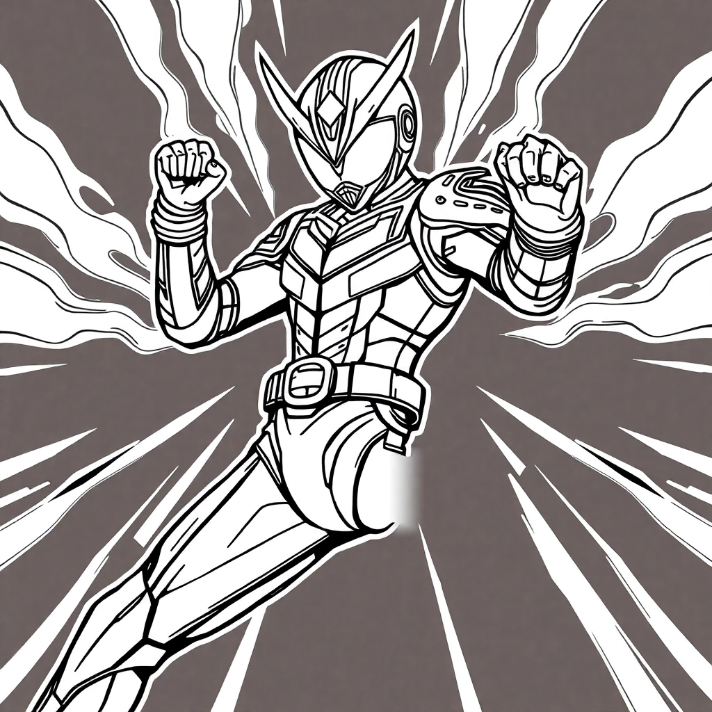 Kamen Rider  Páginas para Colorear