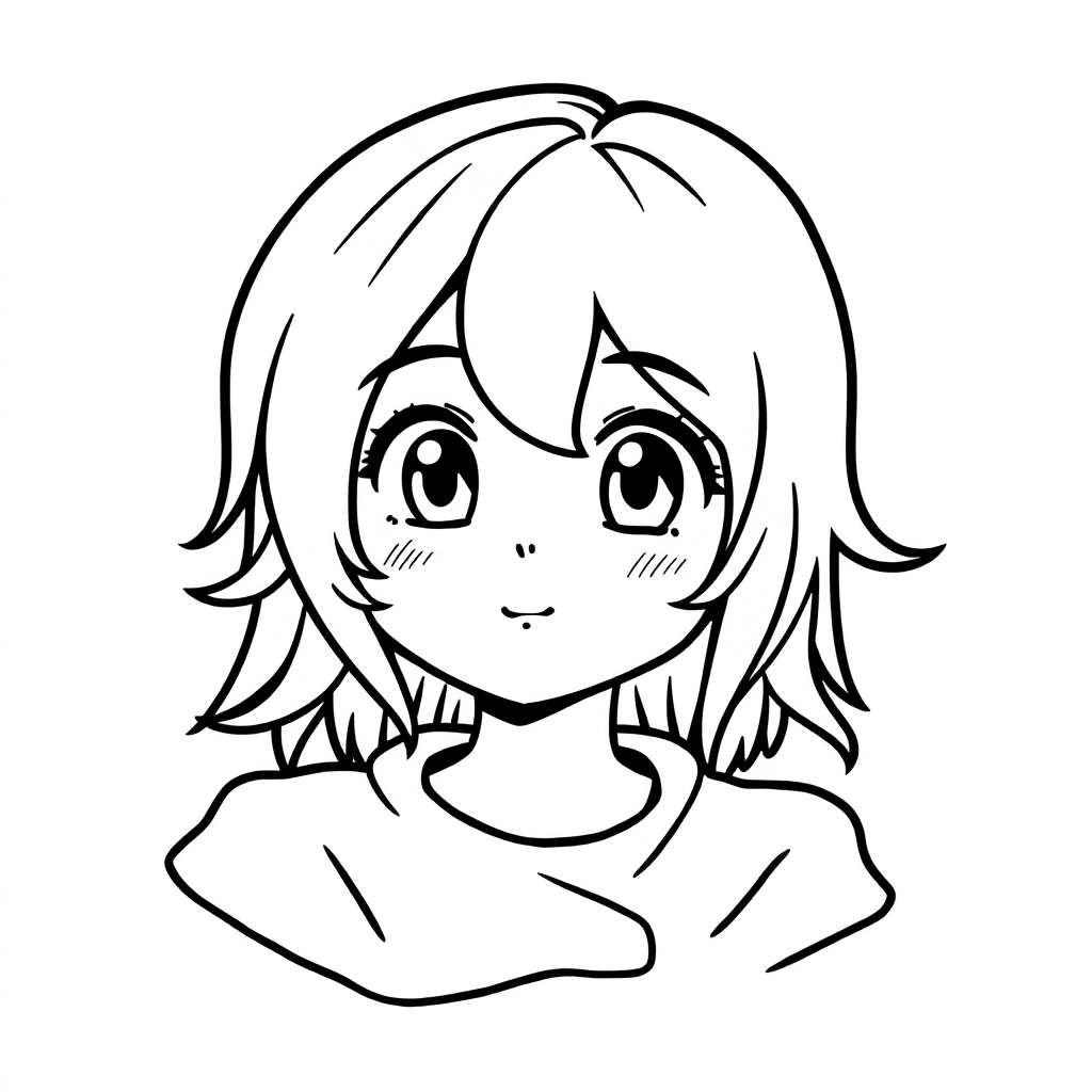 Anime  Páginas para Colorear