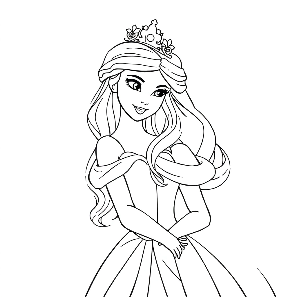 公主 Coloring Pages