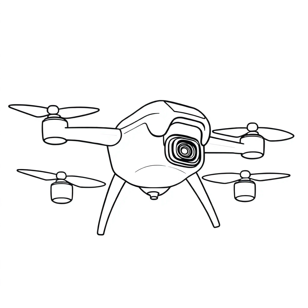 3 view drone blueprint صفحات التلوين