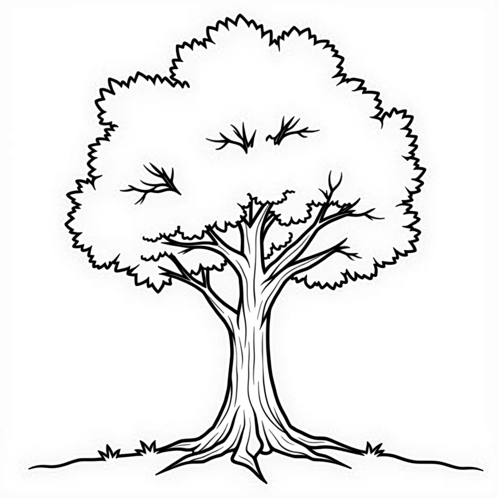 tree coloring pages