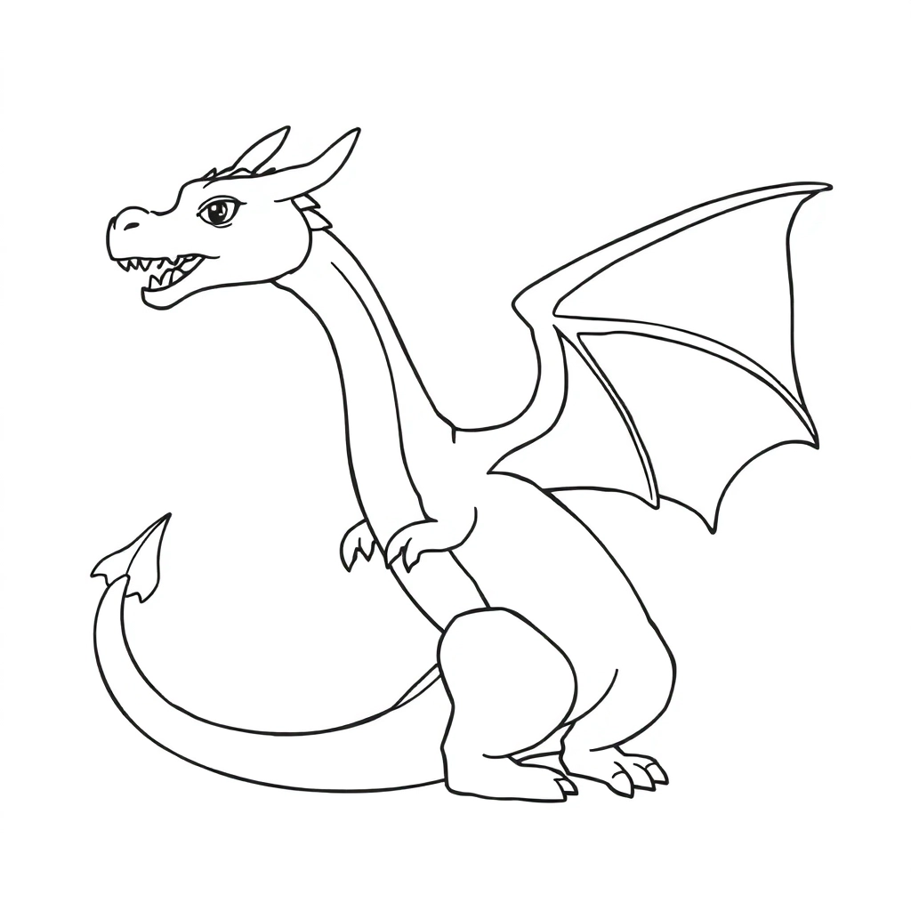 龙 Coloring Pages