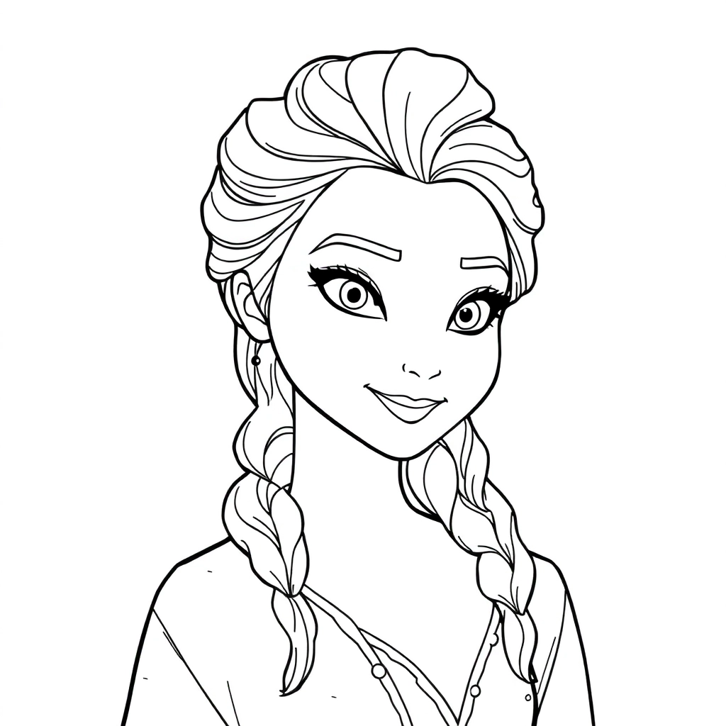 艾莎 Coloring Pages