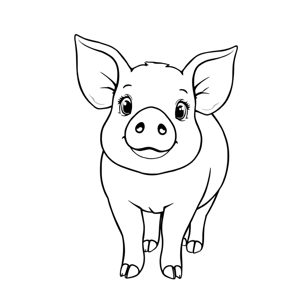 pig Páginas para Colorear