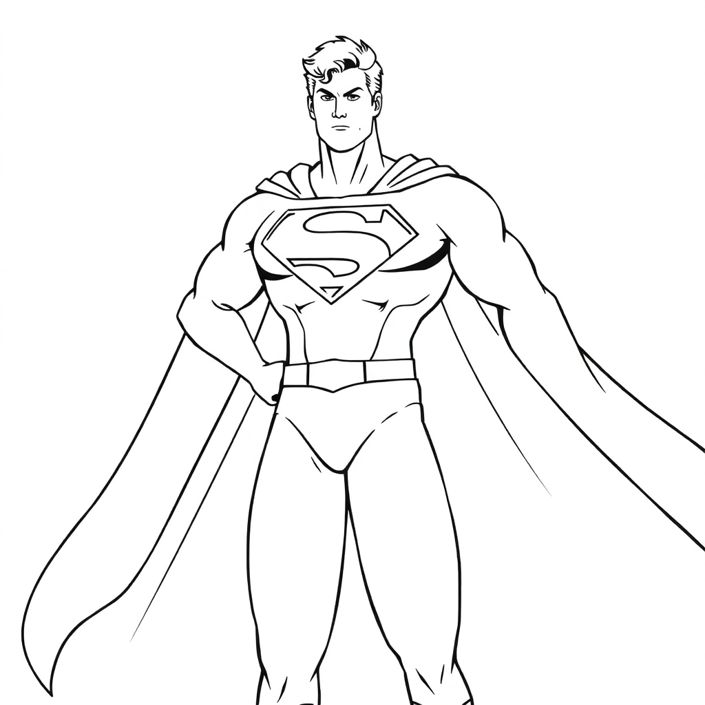 superman صفحات التلوين