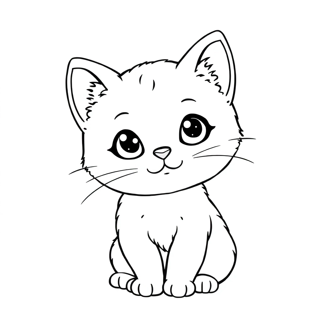 可爱猫咪 صفحات التلوين