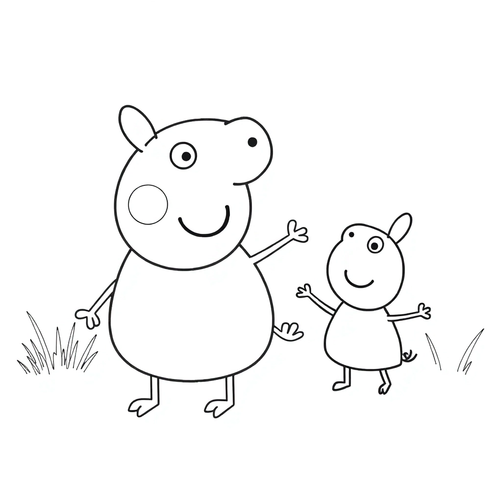 Peppa صفحات التلوين