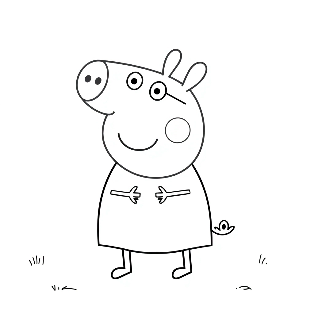 Detailed photos of Peppa Pig playing multiple elements Páginas para Colorear