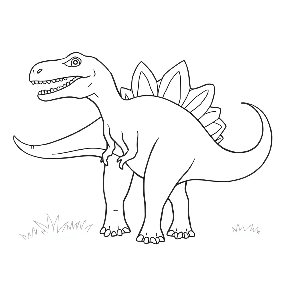 dinosaur Páginas para Colorear