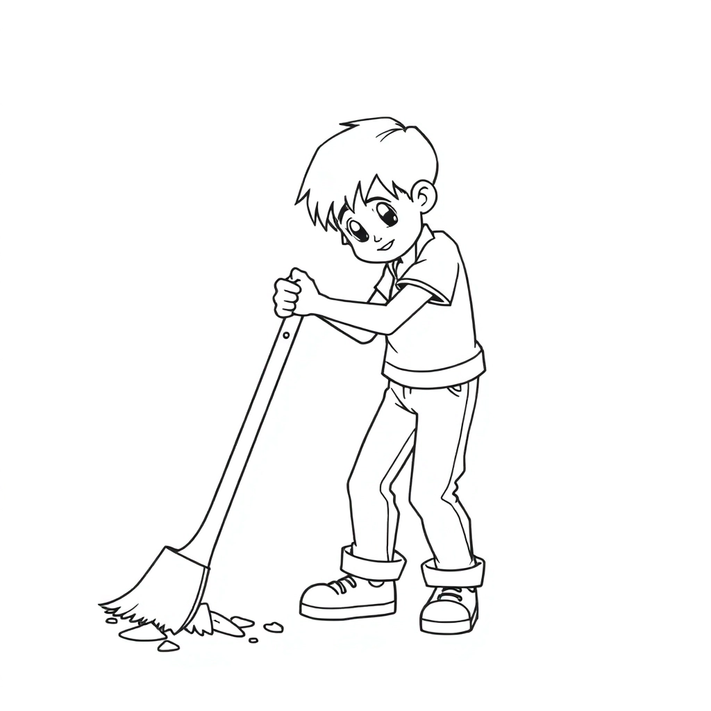 生成一张刮刀产品图线稿 Coloring Pages