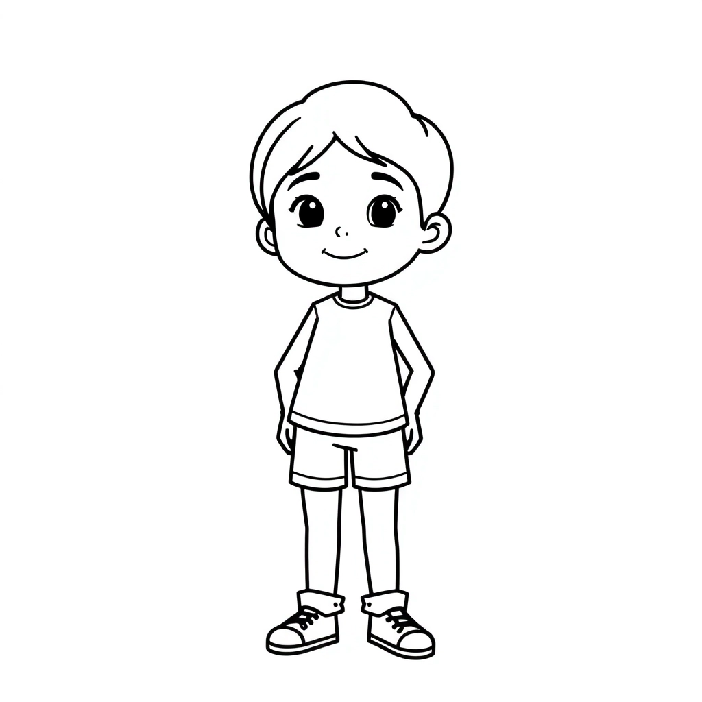 minimalist line artperspective drawingbasic human figure structurea person half sided Coloring Pages