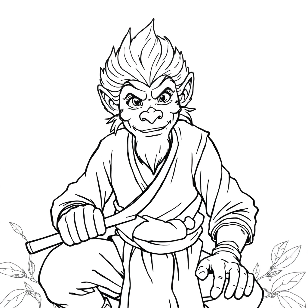 完全自在极意功悟空 Coloring Pages