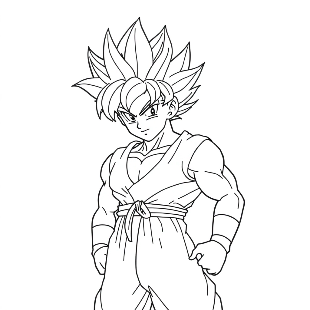 超级赛亚人 Coloring Pages