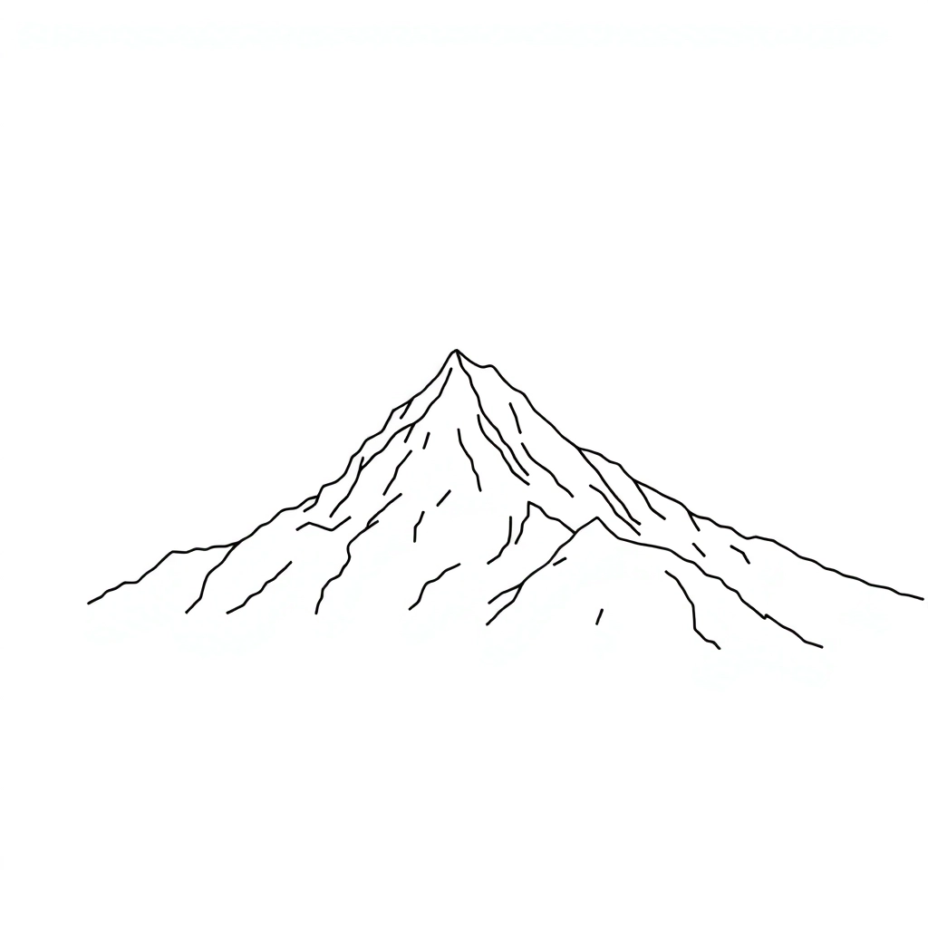 夕阳下的泰山 Coloring Pages