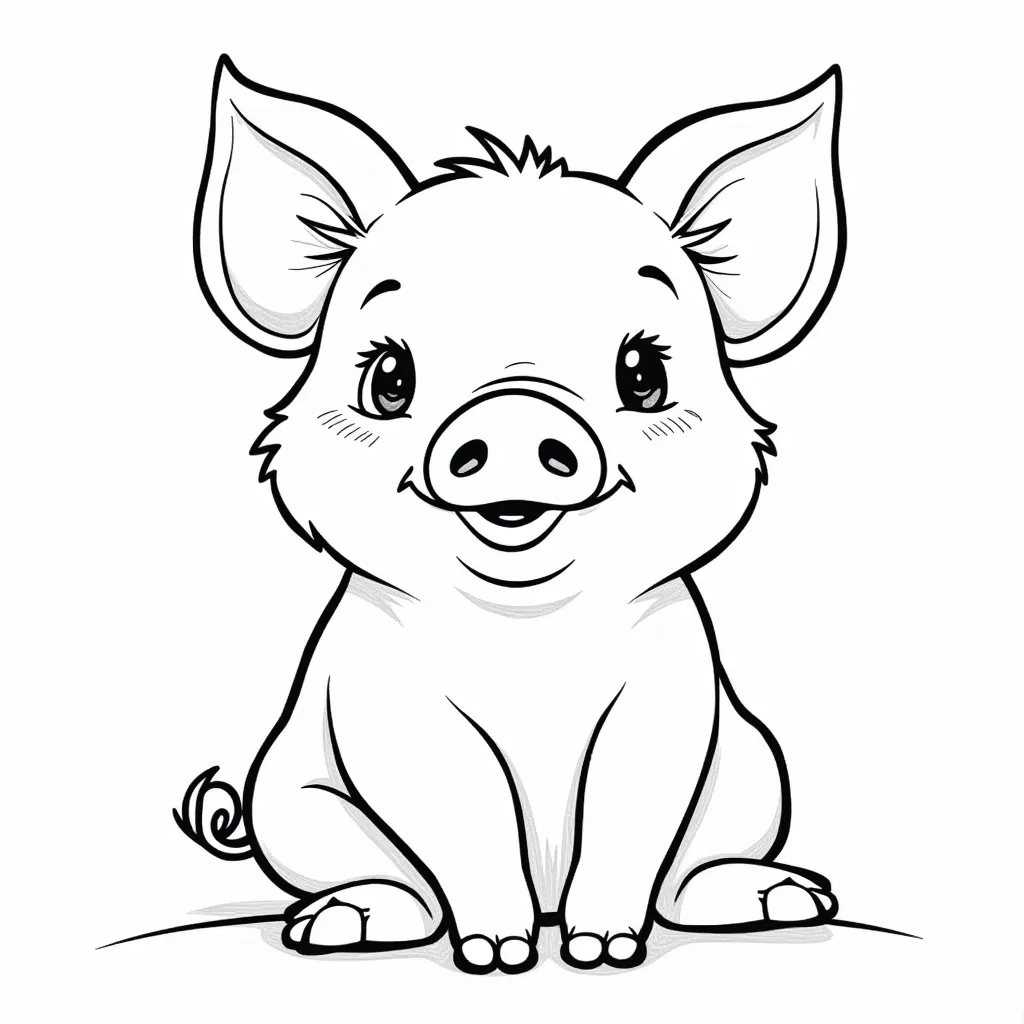 pig coloring pages