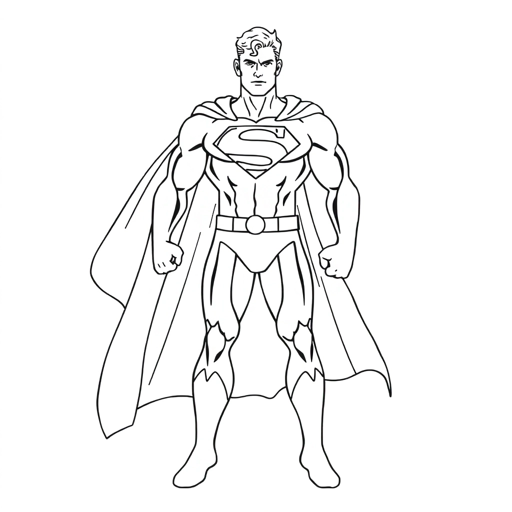 superman صفحات التلوين