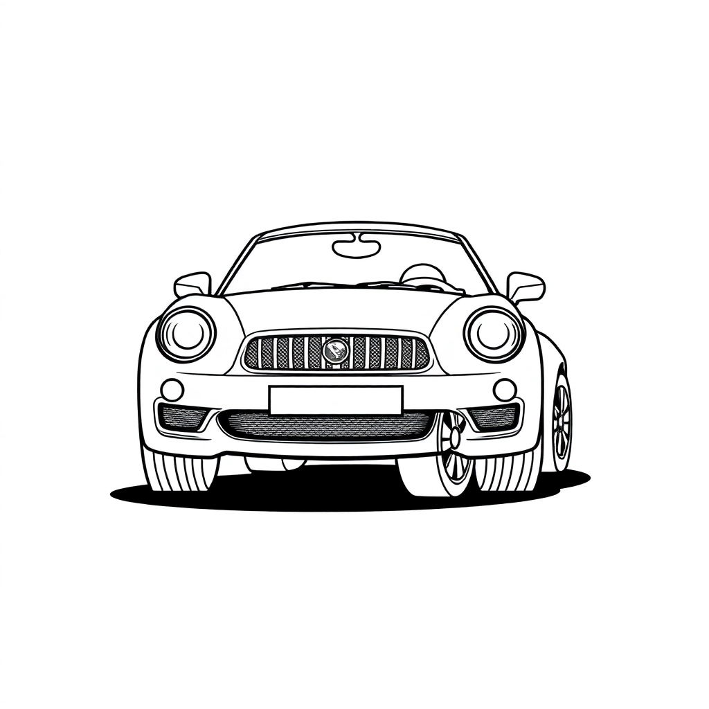 汽车 Páginas para Colorear