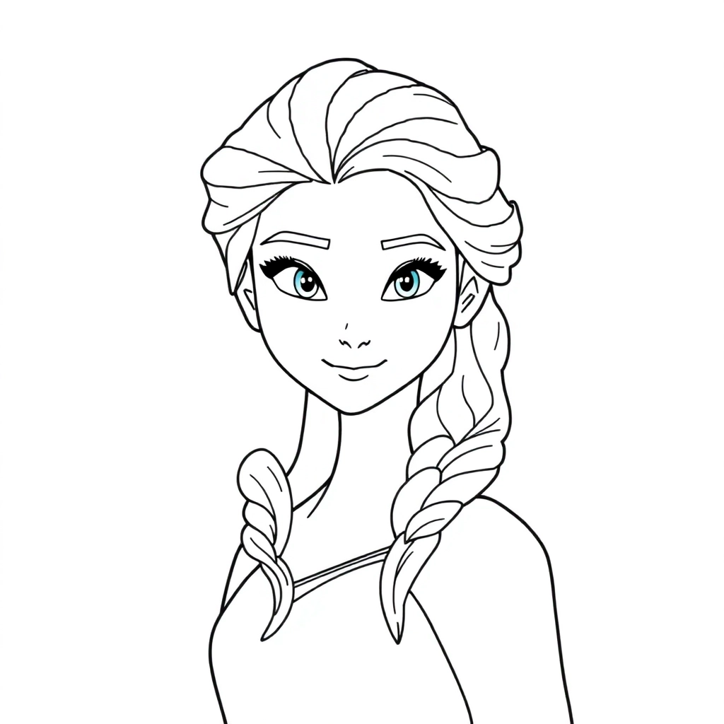 Elsa Páginas para Colorear