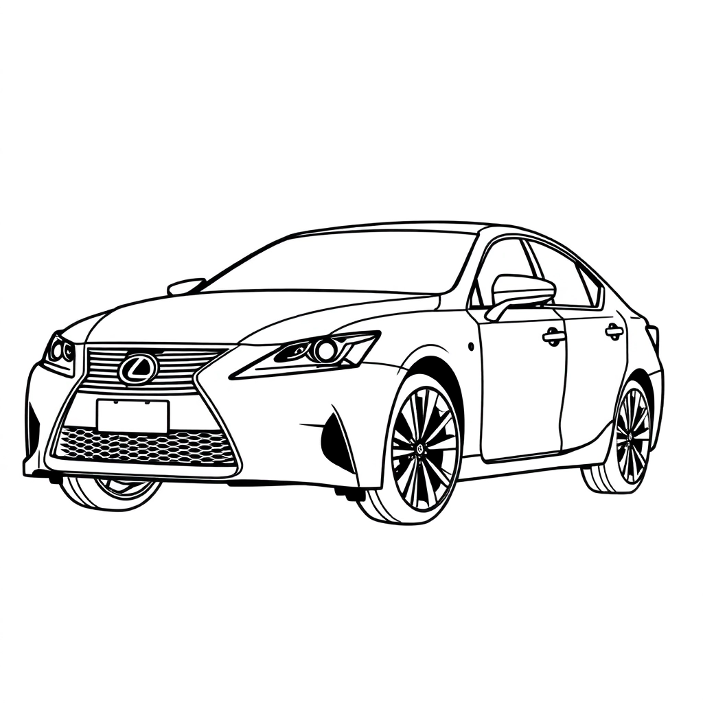 雷克萨斯轿车 Páginas para Colorear