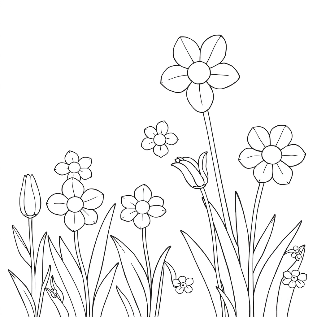 春天 Páginas para Colorear