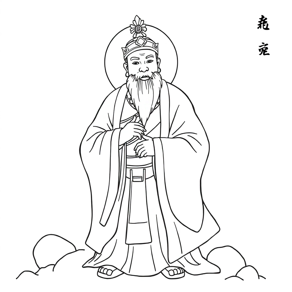 唐三藏 Páginas para Colorear