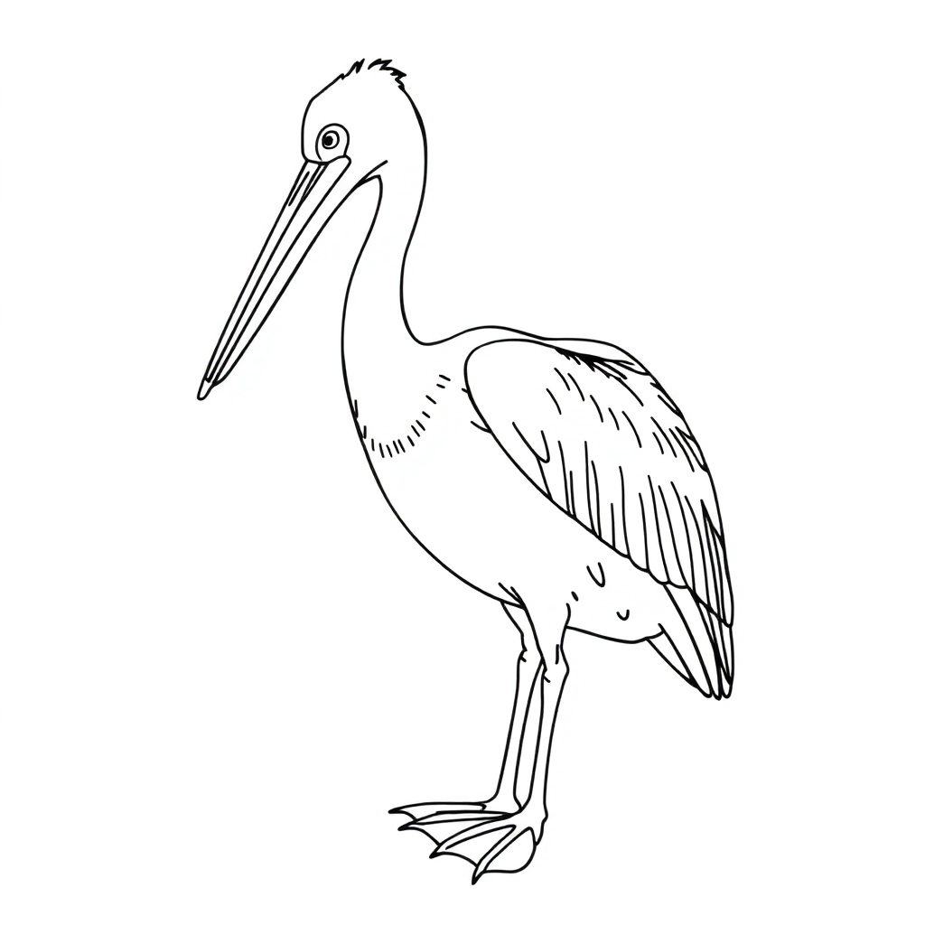 Pelican Páginas para Colorear