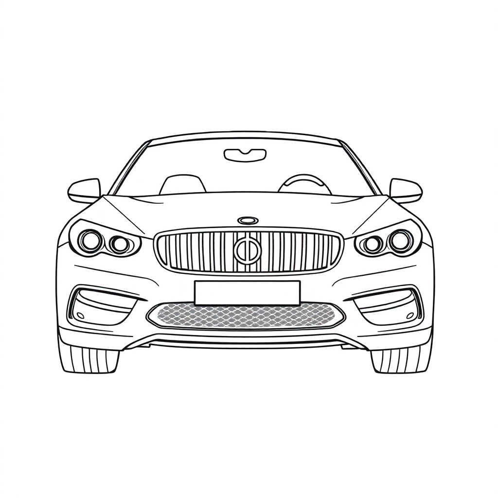 汽车 Páginas para Colorear
