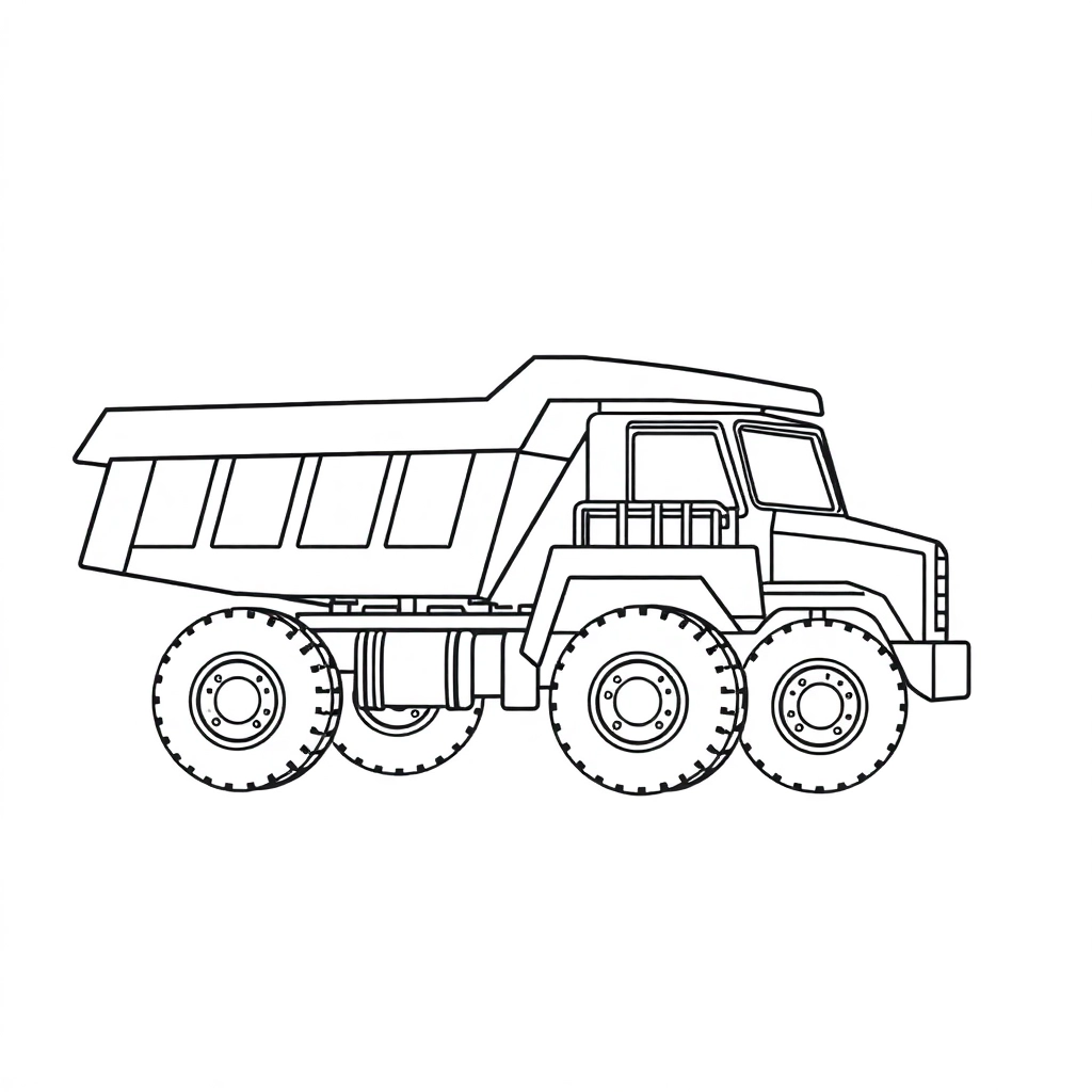 翻斗车 Páginas para Colorear