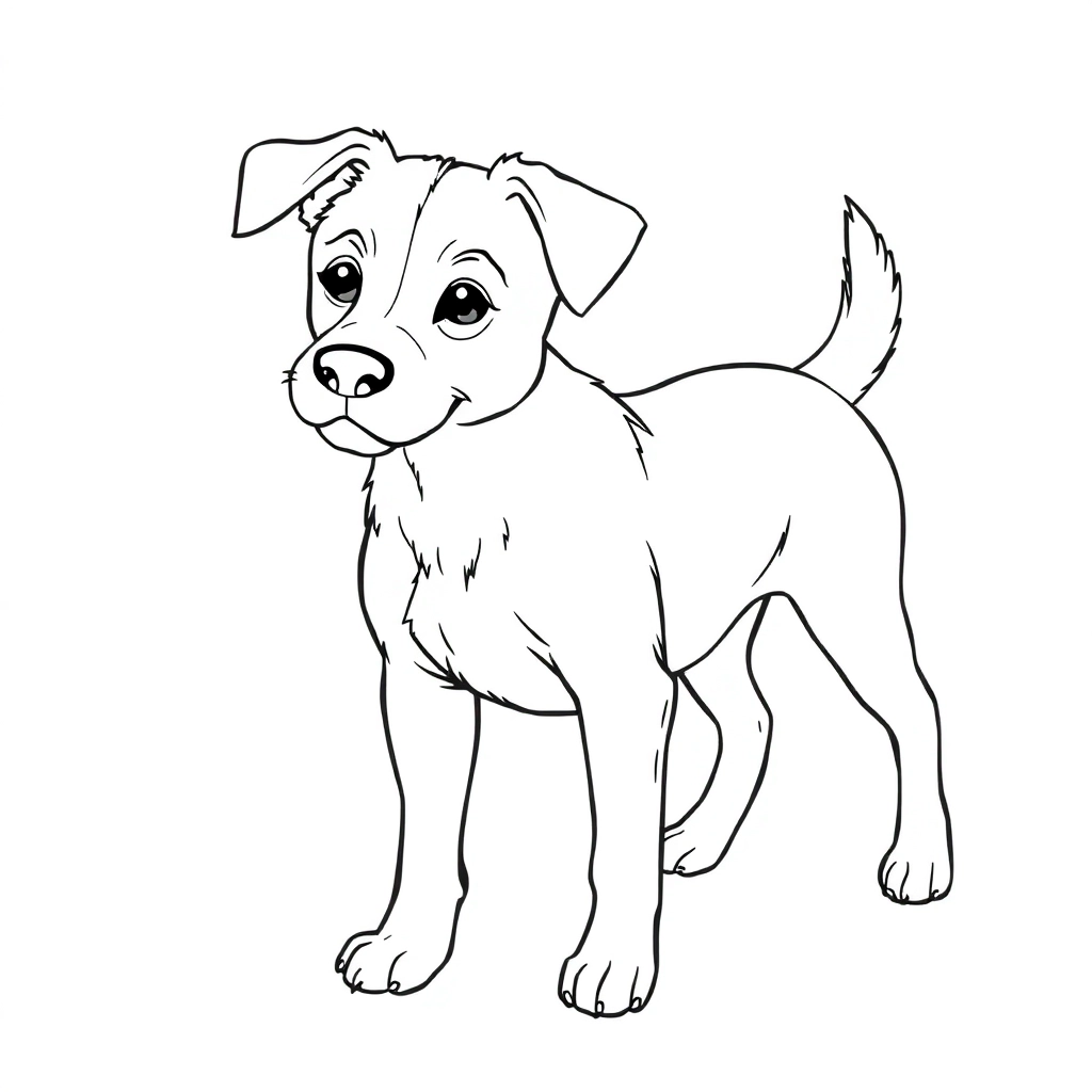 Dog صفحات التلوين