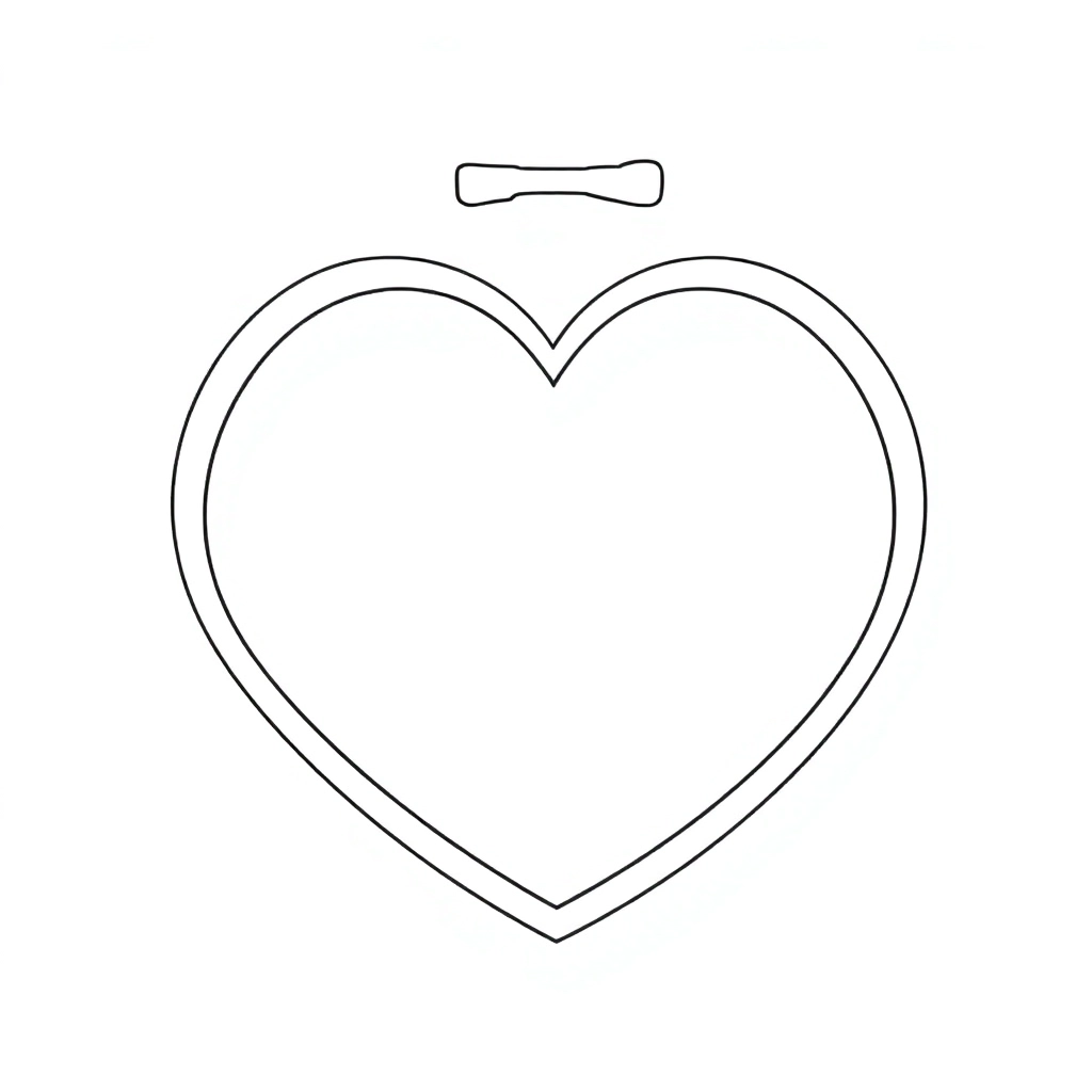 draw a handwriting heart hoop صفحات التلوين