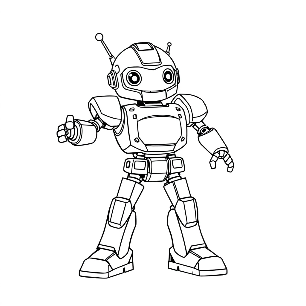 robot Páginas para Colorear