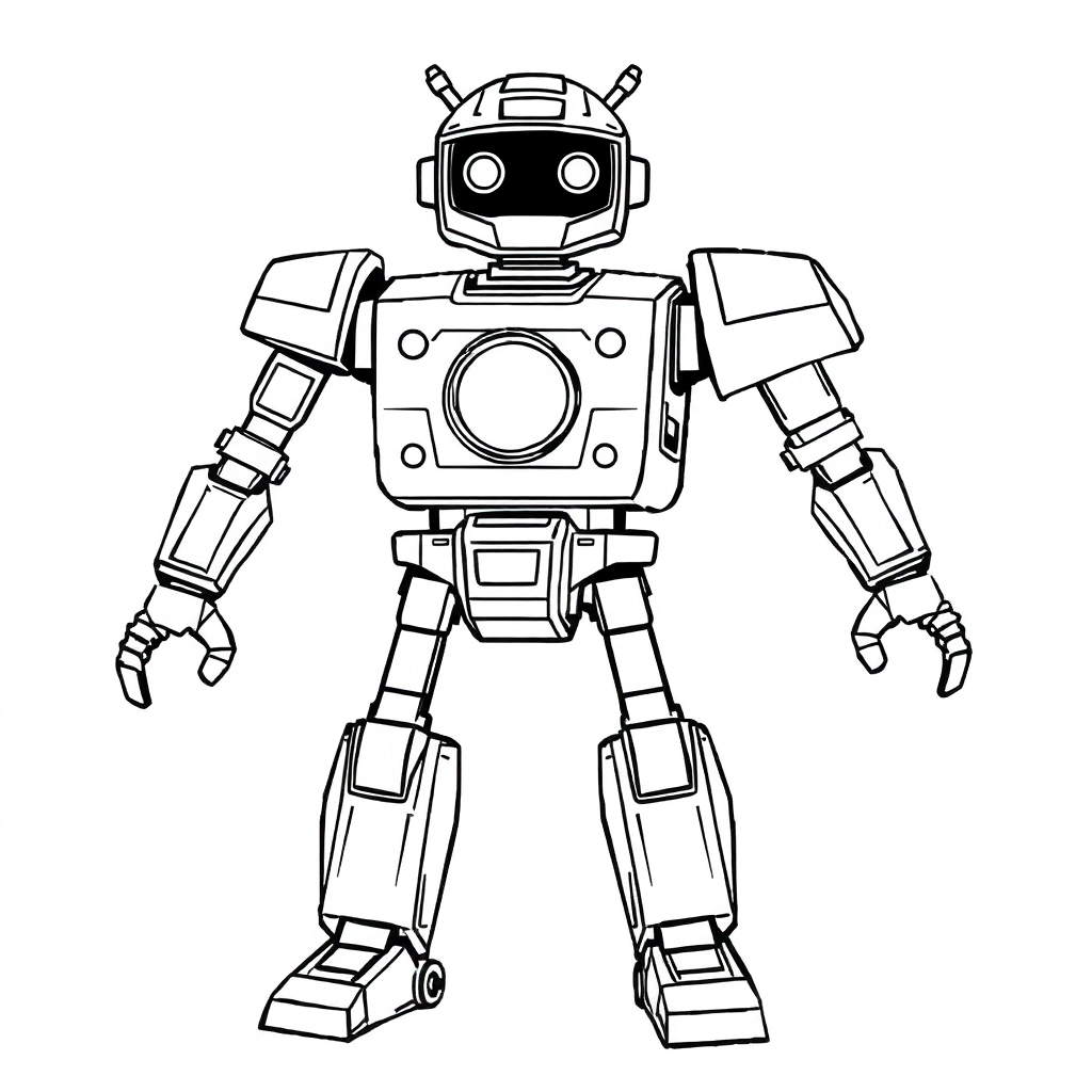 robot Páginas para Colorear