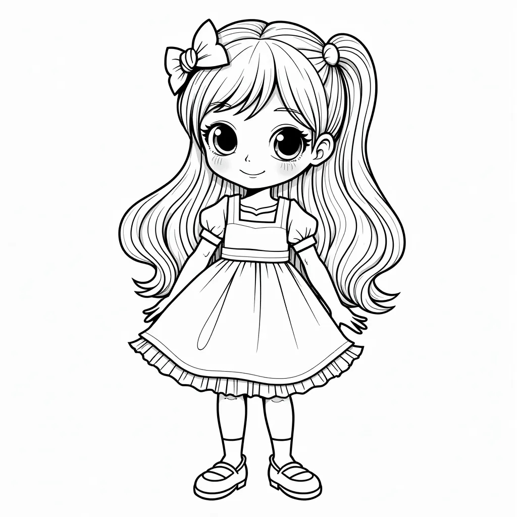 beatiful girl coloring pages