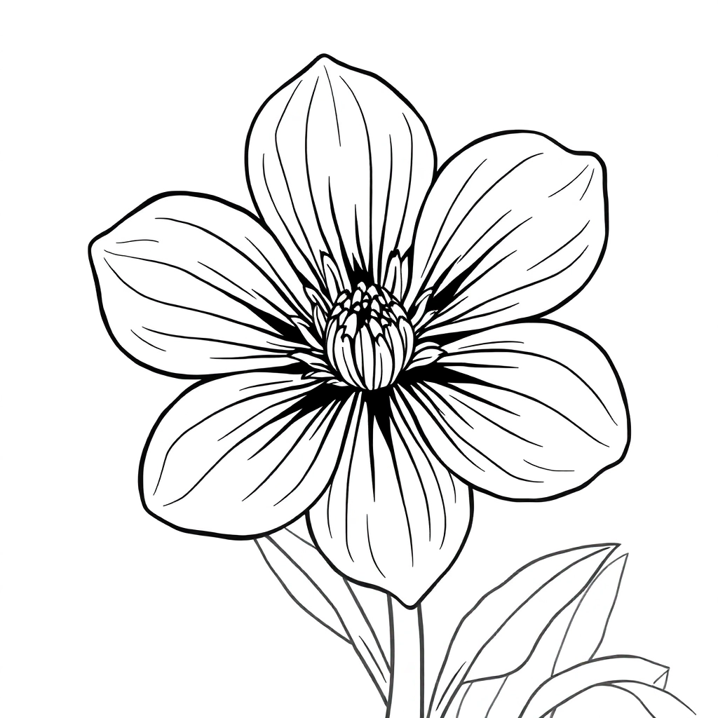花 Páginas para Colorear