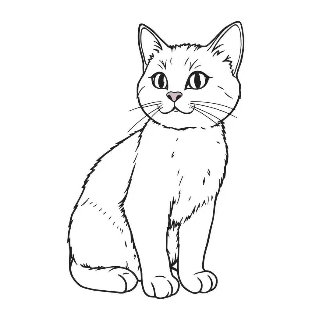 猫 Páginas para Colorear
