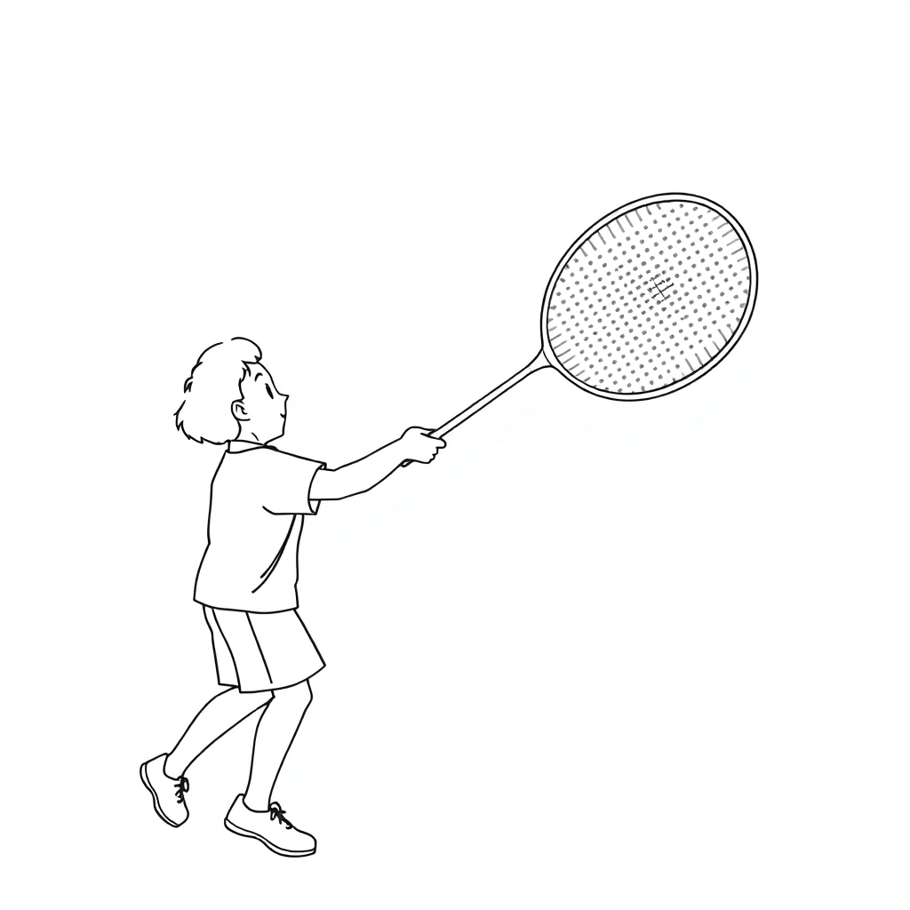 badminton Páginas para Colorear