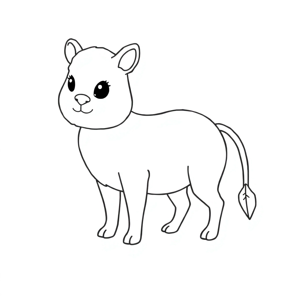 动物简笔画 Páginas para Colorear