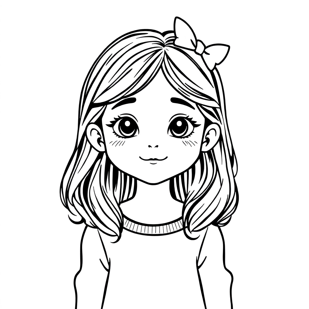 girl Páginas para Colorear