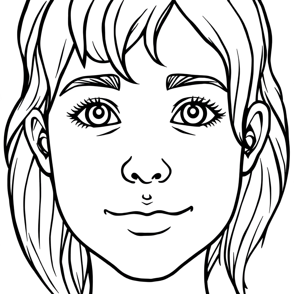 faces Páginas para Colorear