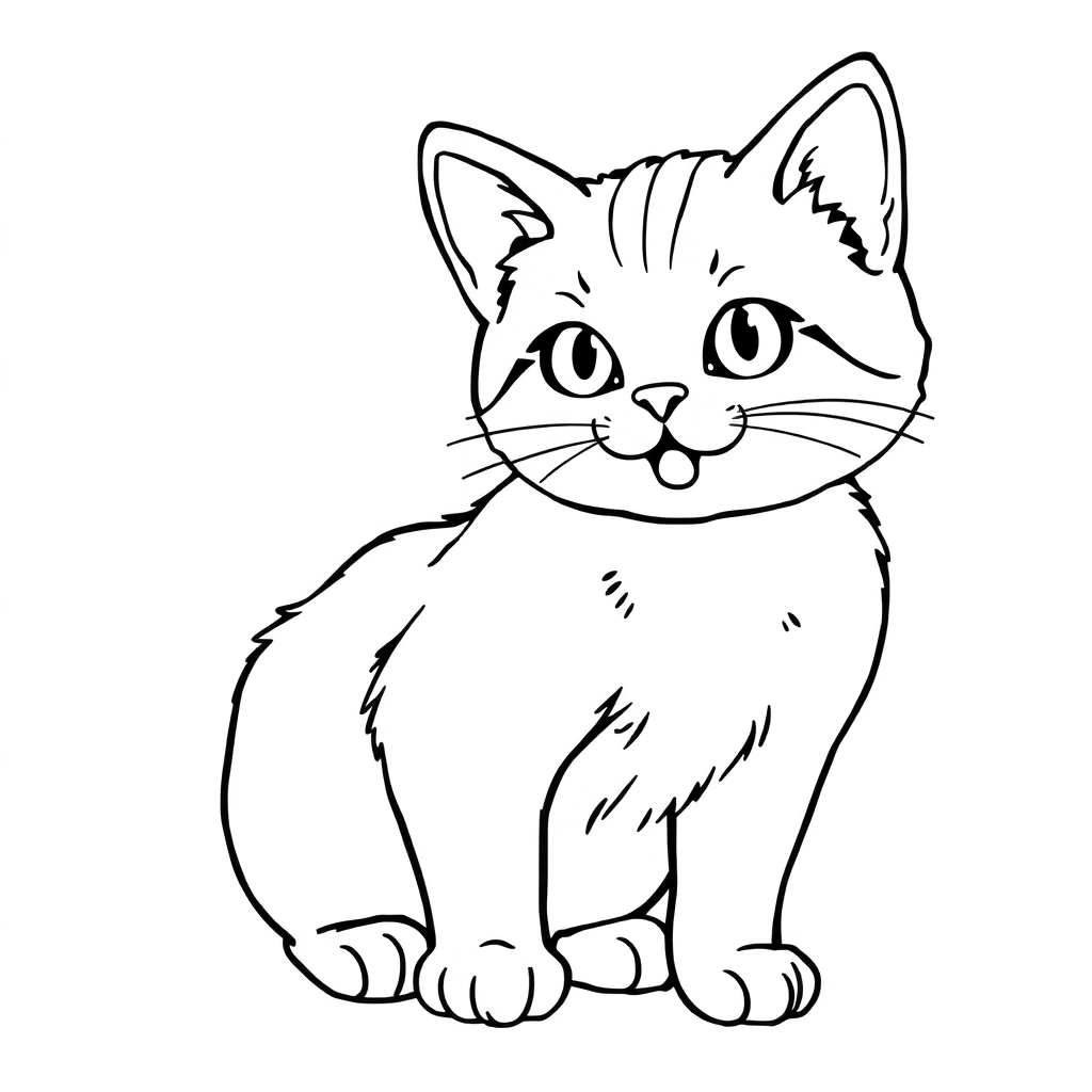 cat Páginas para Colorear