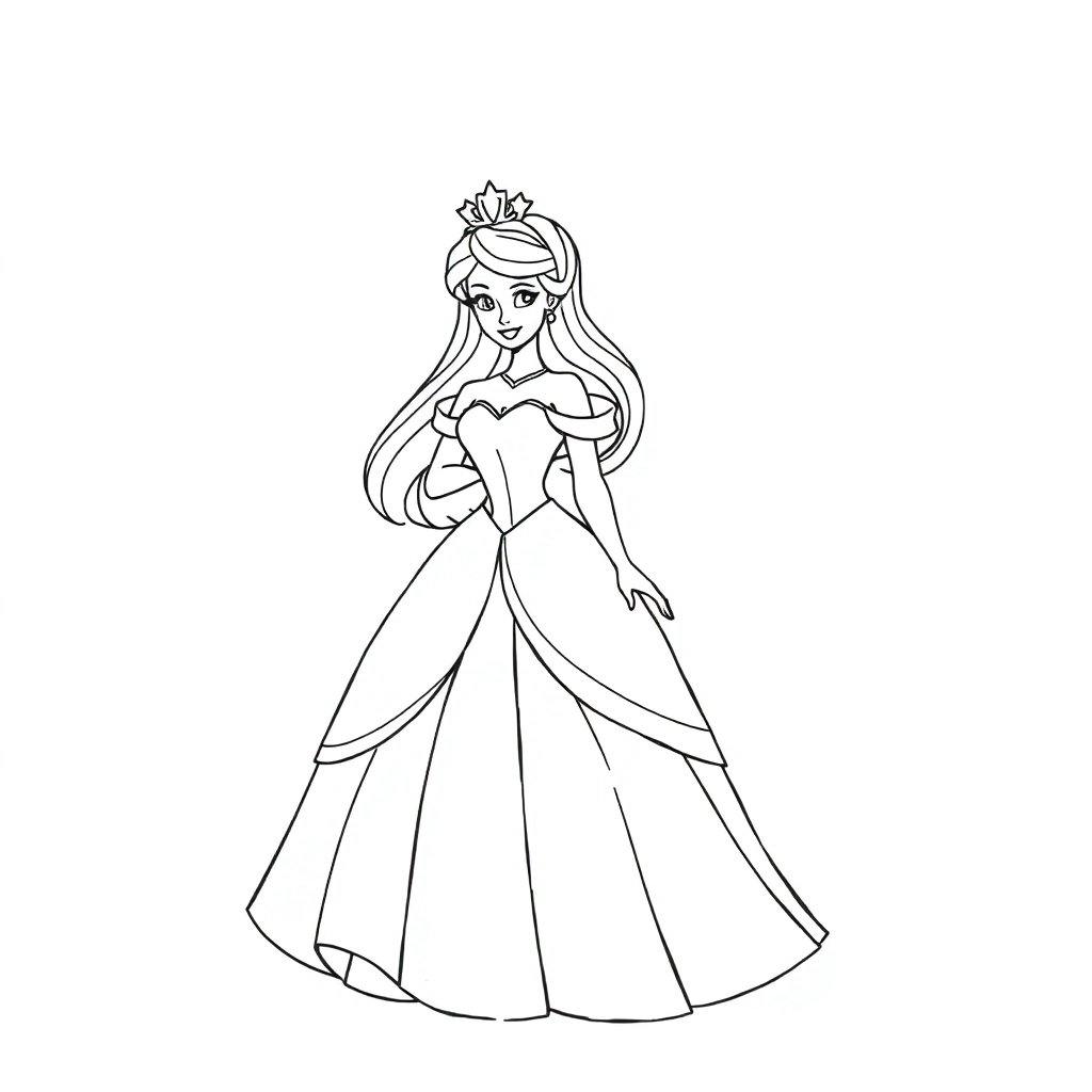 公主 Coloring Pages