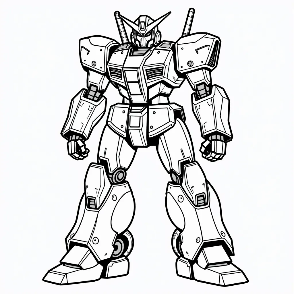 Mecha coloring pages