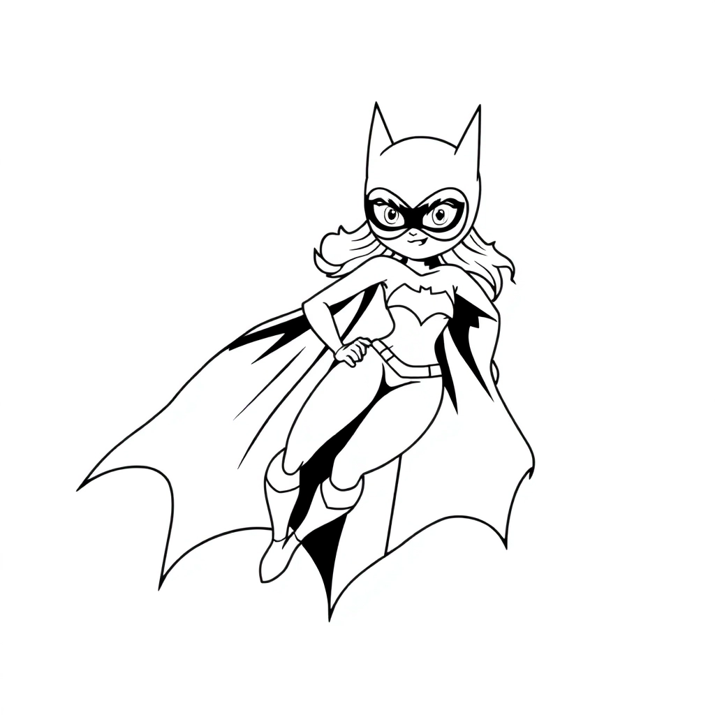 Batgirl صفحات التلوين