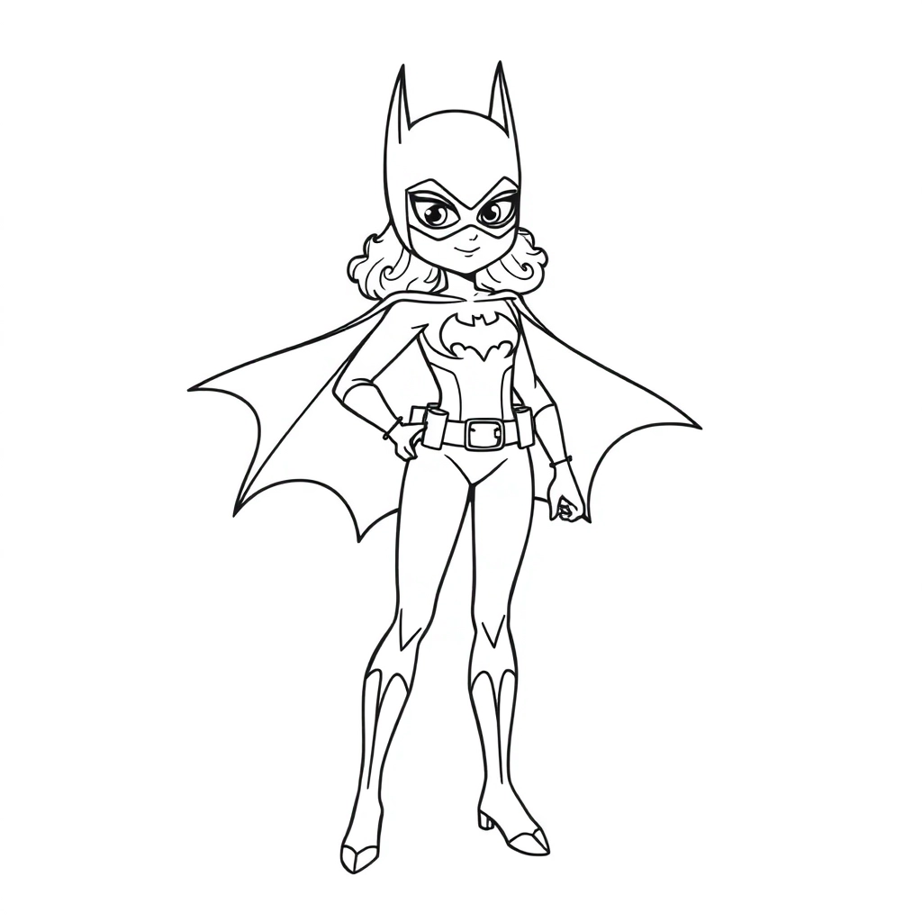 Batgirl صفحات التلوين