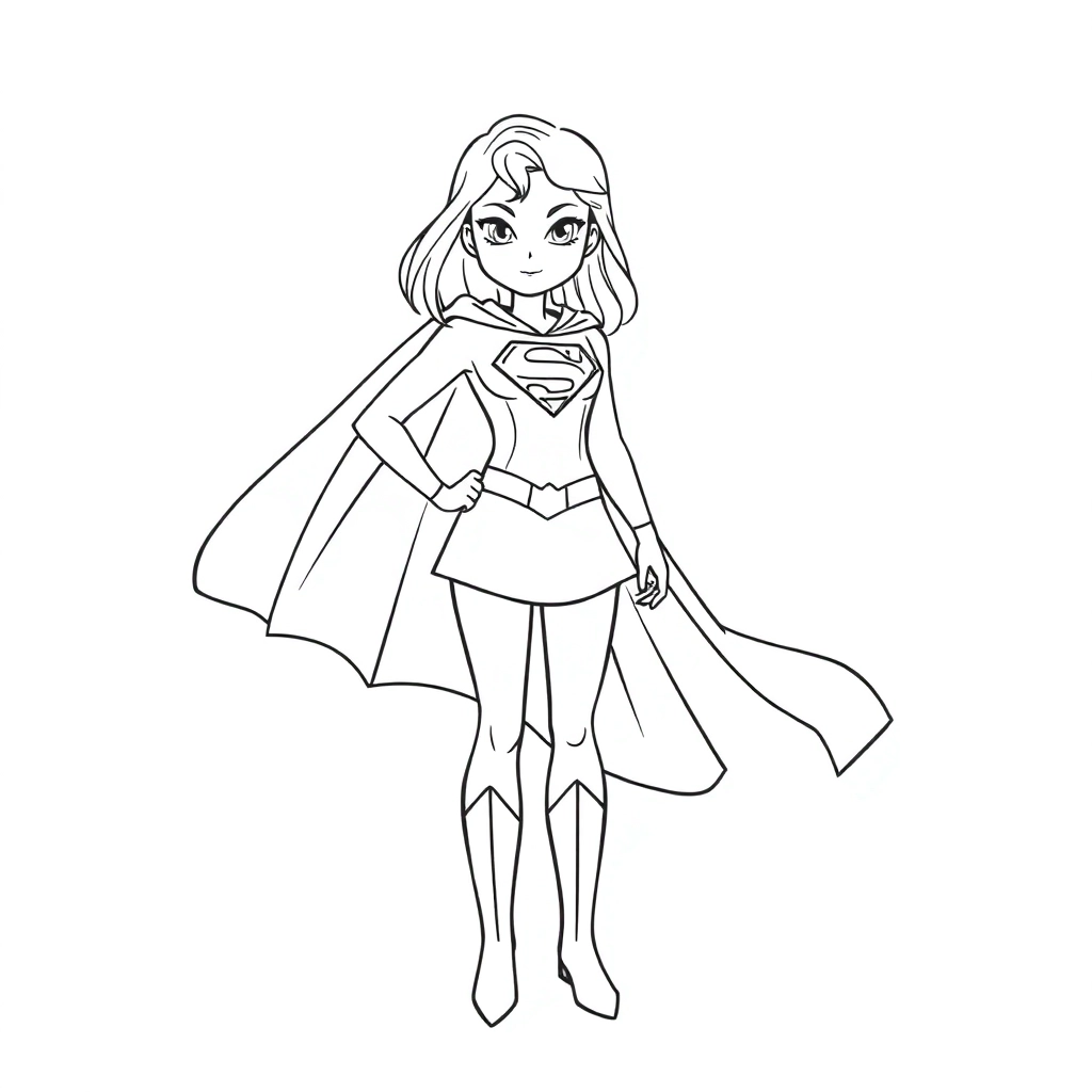 Supergirl Páginas para Colorear