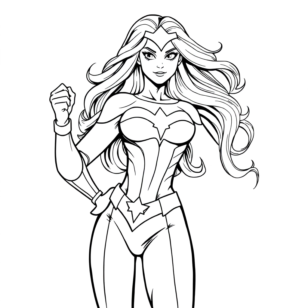 Donna troy صفحات التلوين