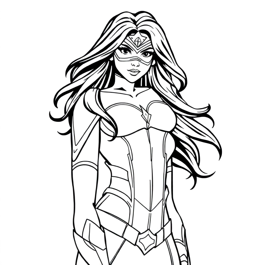 Donna troy صفحات التلوين