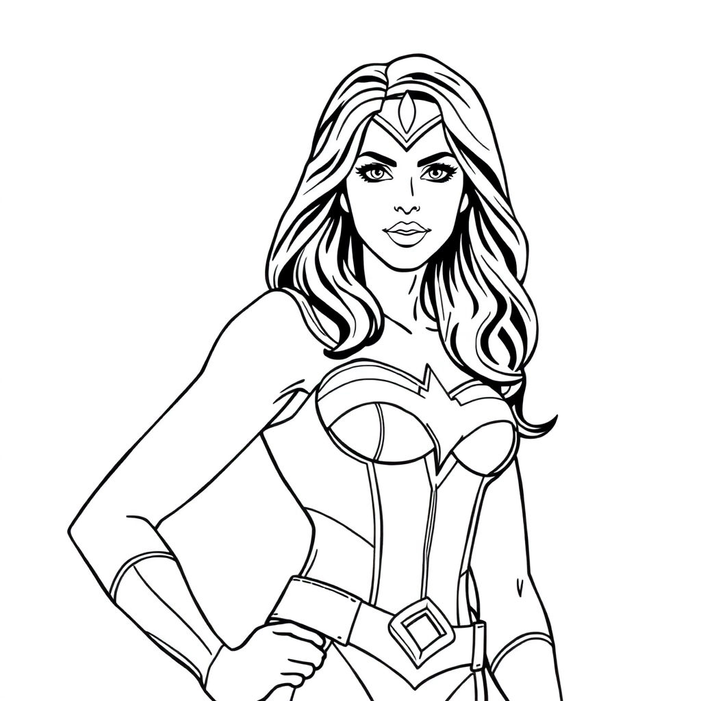 Donna troy صفحات التلوين