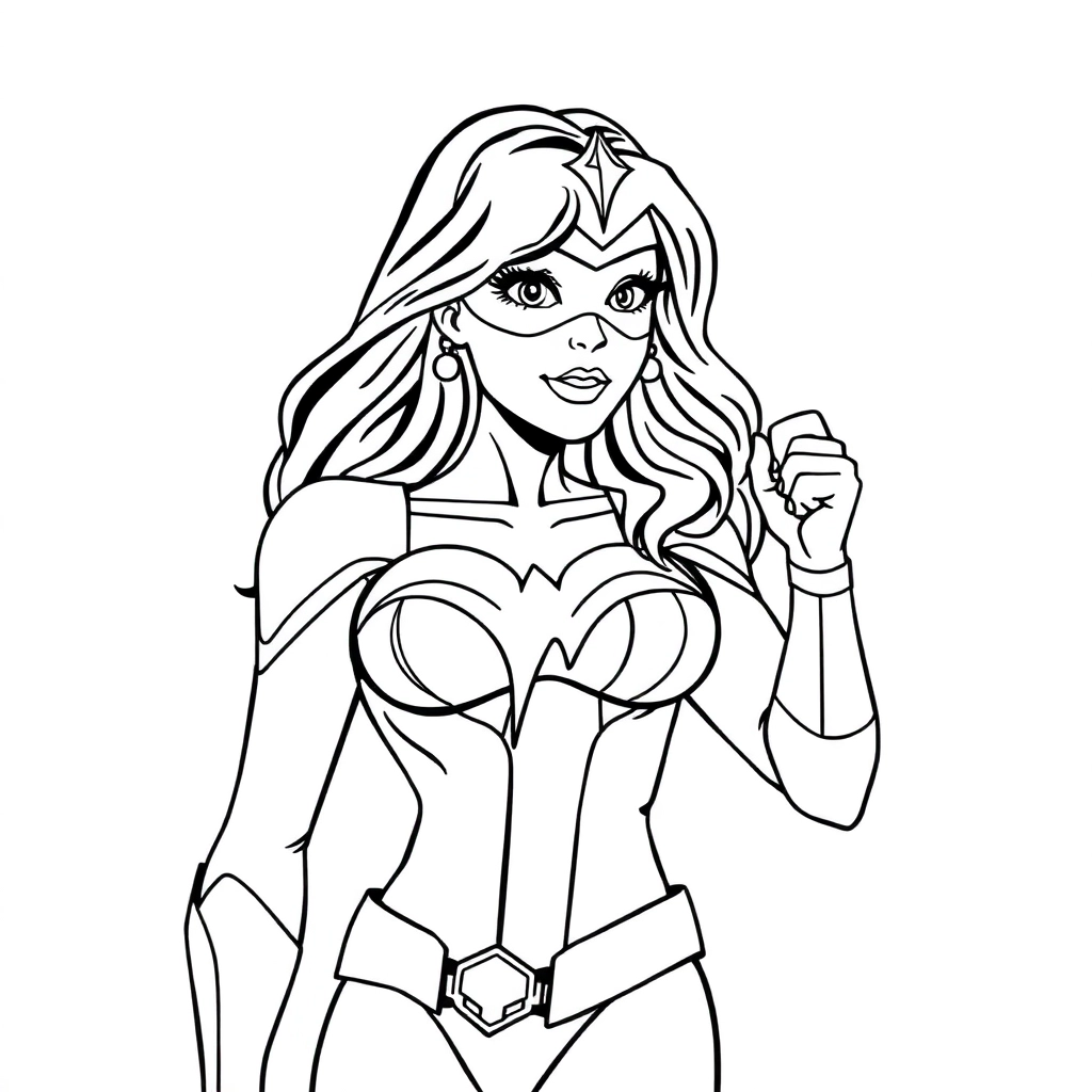 Donna troy صفحات التلوين