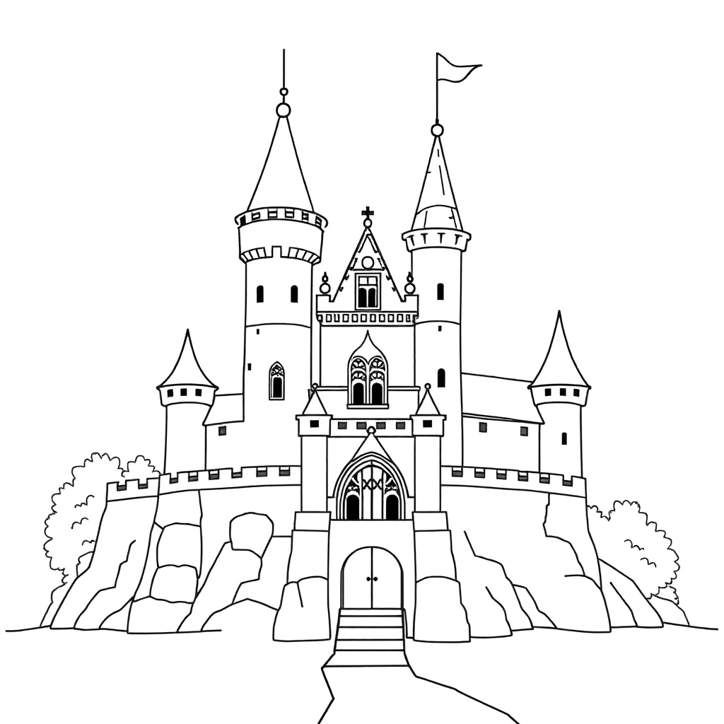 迪士尼城堡 Coloring Pages